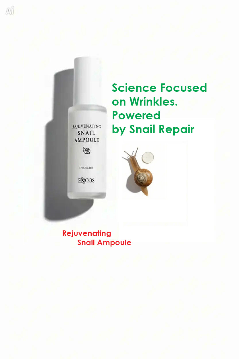 E&COS Rejuvenating Snail Ampoule 50ml K-Beauty